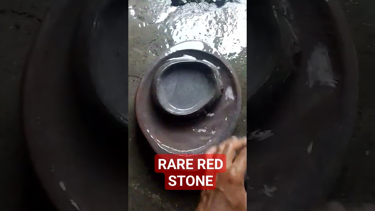 RARE RED STONE bowl send to DENPASAR TIMUR 