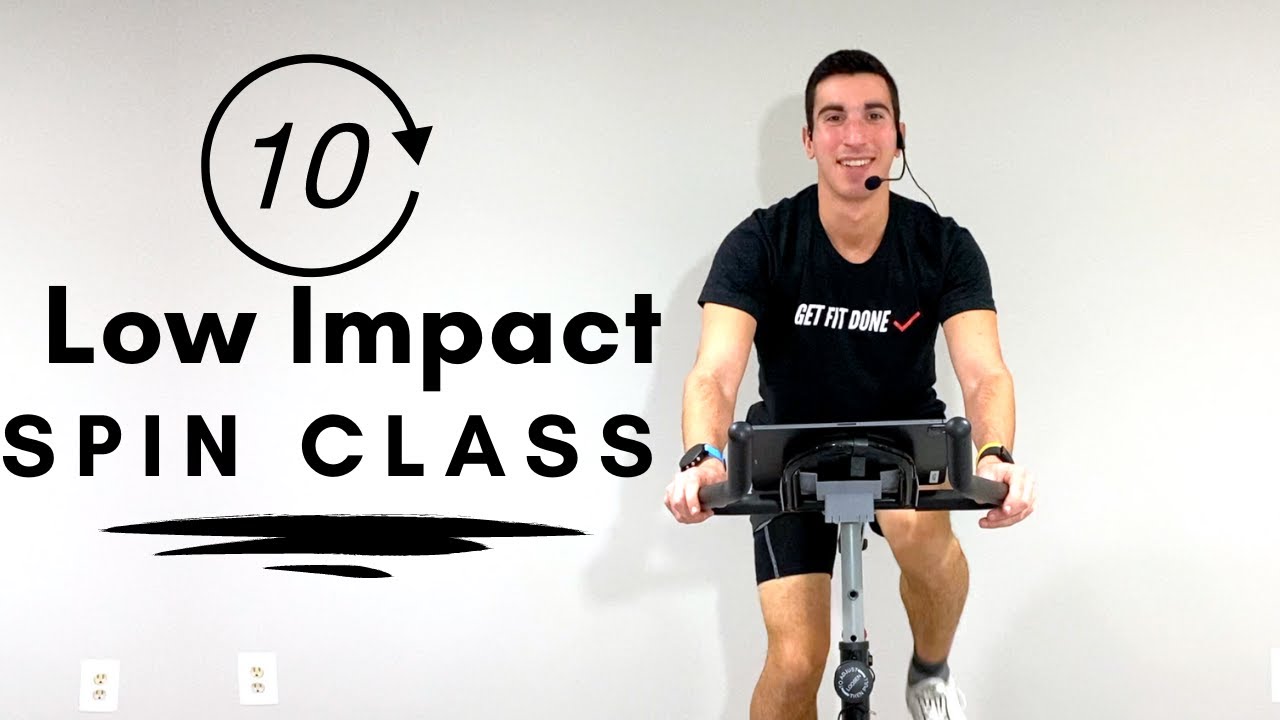 10 Minute Low Impact Spin Class - Easy Spin