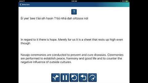 Learn the Navajo Anthem using Encore!!! Language Learning App