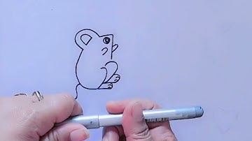 How to draw mouse from number 72 | चूहे का चित्र आसानी से बनाए