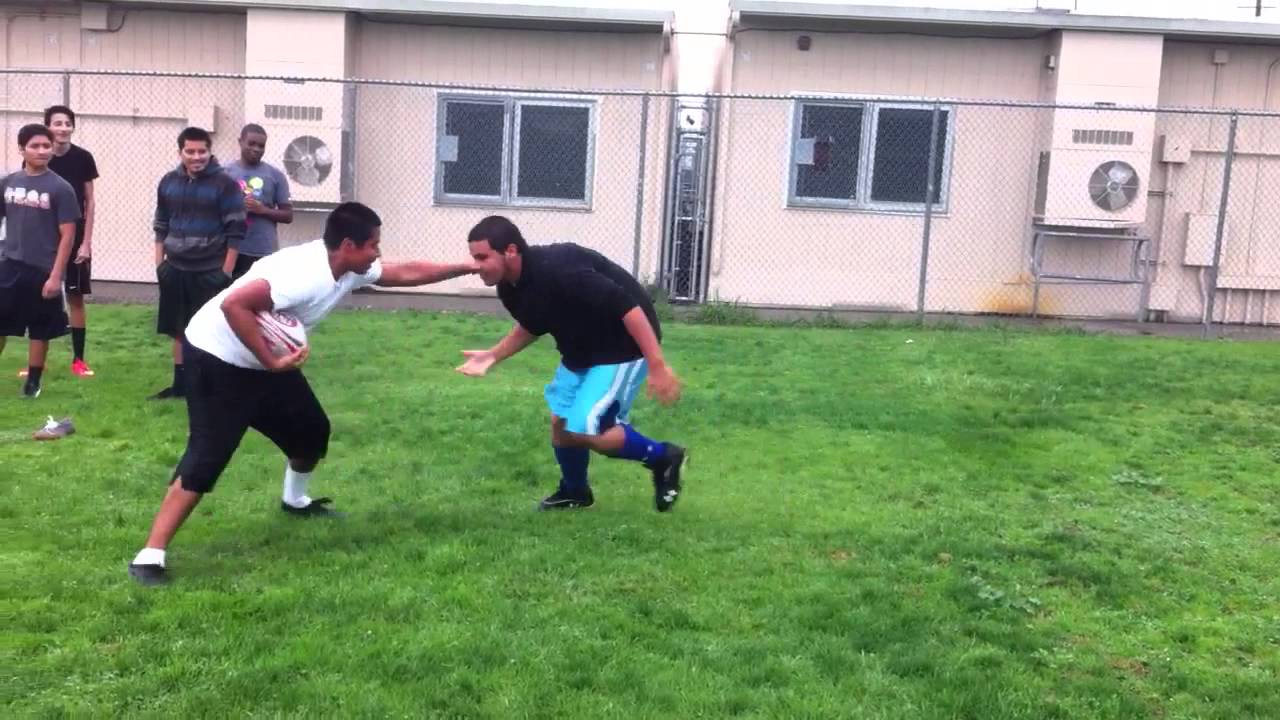 Best Rugby Stiff Arm Ever YouTube