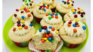 Make Piñata Surprise Vanilla Cupcakes | Moist & Fluffy