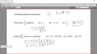 Evaluating Factorial Expressions