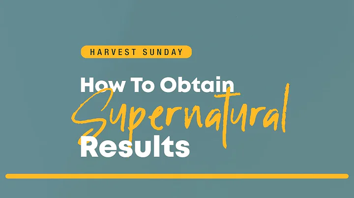 The Keys to Supernatural Results | Dr. Sola Fola-Alade  |  The Liberty Church London