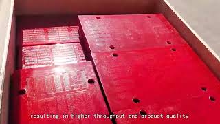 Vibrating screen mesh for mining and quarry screening efficiency