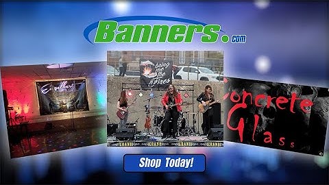 Custom Printed Band Backdrops and Banners - Banners.com