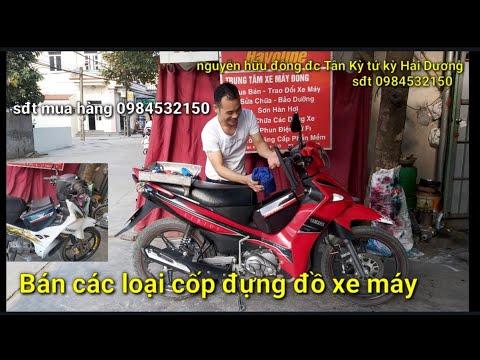Video cốp đựng đồ xe máy,sirius Fi,hộp đựng đồ sirius... - youtube