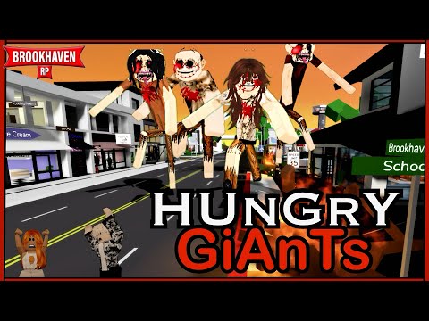 “HUNGRY GIANTS” The End Of The Human Race-ROBLOX BROOKHAVEN Mini Movie | Vikingprincessjazmin