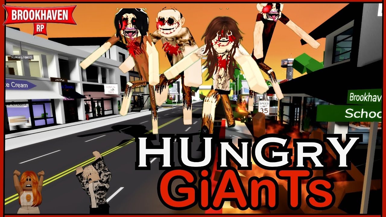 “HUNGRY GIANTS” The End Of The Human Race-ROBLOX BROOKHAVEN Mini Movie | Vikingprincessjazmin