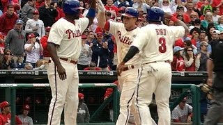 Phillies belt four homers to power offense