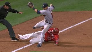 ATL@LAA: Espinosa races home on Ruiz's throwing error