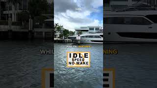 Famous FAKE slow speed no wake sign Wealth