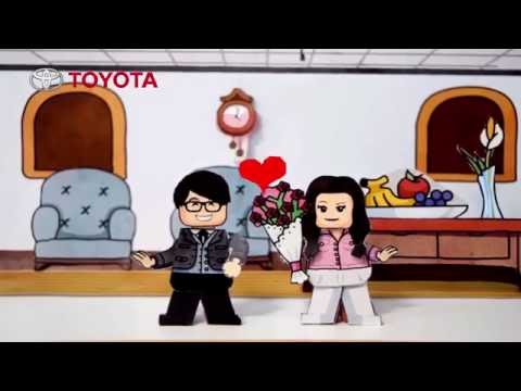 TOYOTA PAPERCRAFT LEGO STOP MOTION - Happy Valentine's Day 七夕情人節快樂!