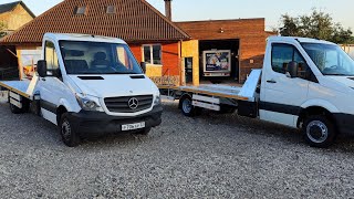 Эвакуаторы Volkswagen Crafter и Mercedes Benz Sprinter.