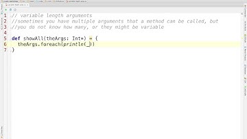 scala - variable length arguments
