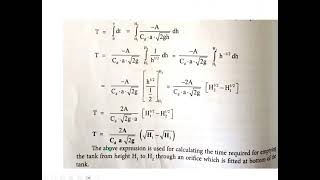 Time of emptying rectangular tank through orifice
