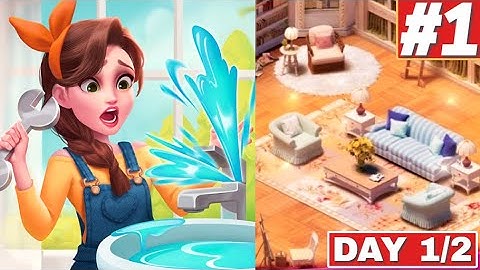 My Story Mansion Makeover Gameplay Walkthrough Part #1 Full Day 1/2 Level iOS Android Hack