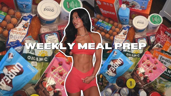MEAL PREP WITH ME | high protein recipes, grocery haul, protein ice cream thumbnail