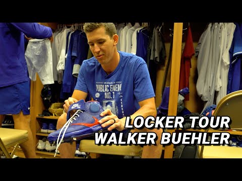 Locker Tour: Walker Buehler 2022 (Travis Scott-inspired Cleats!) 