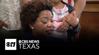 Corsicana ISD Assistant Principal Candra Rogers speaks for the first time since suffering an injury.
