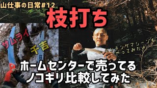 枝打ち、ホームセンターノコギリ比較してみた。山仕事の日常#12