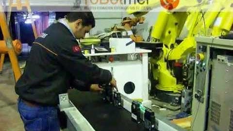 ABB IRB 540 ROBOT CONVEYOR TRACKING - PAINTING ROBOT - BOYA ROBOTU