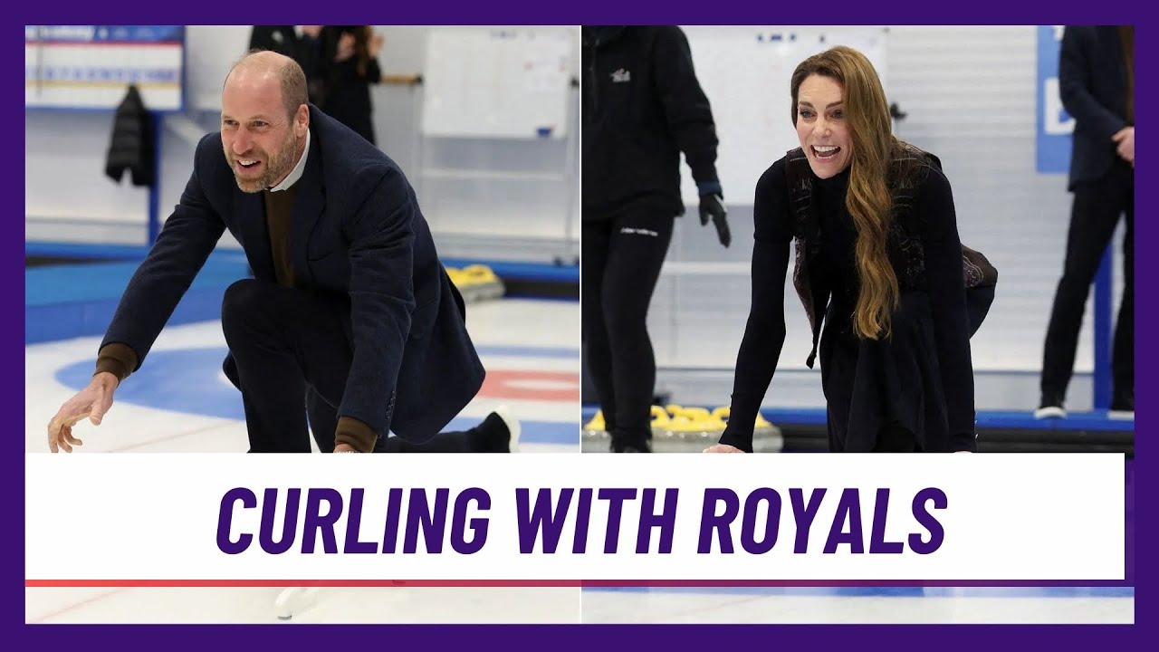 Принц Уильям и Кейт Миддлтон играют в кёрлинг в Шотландии | 