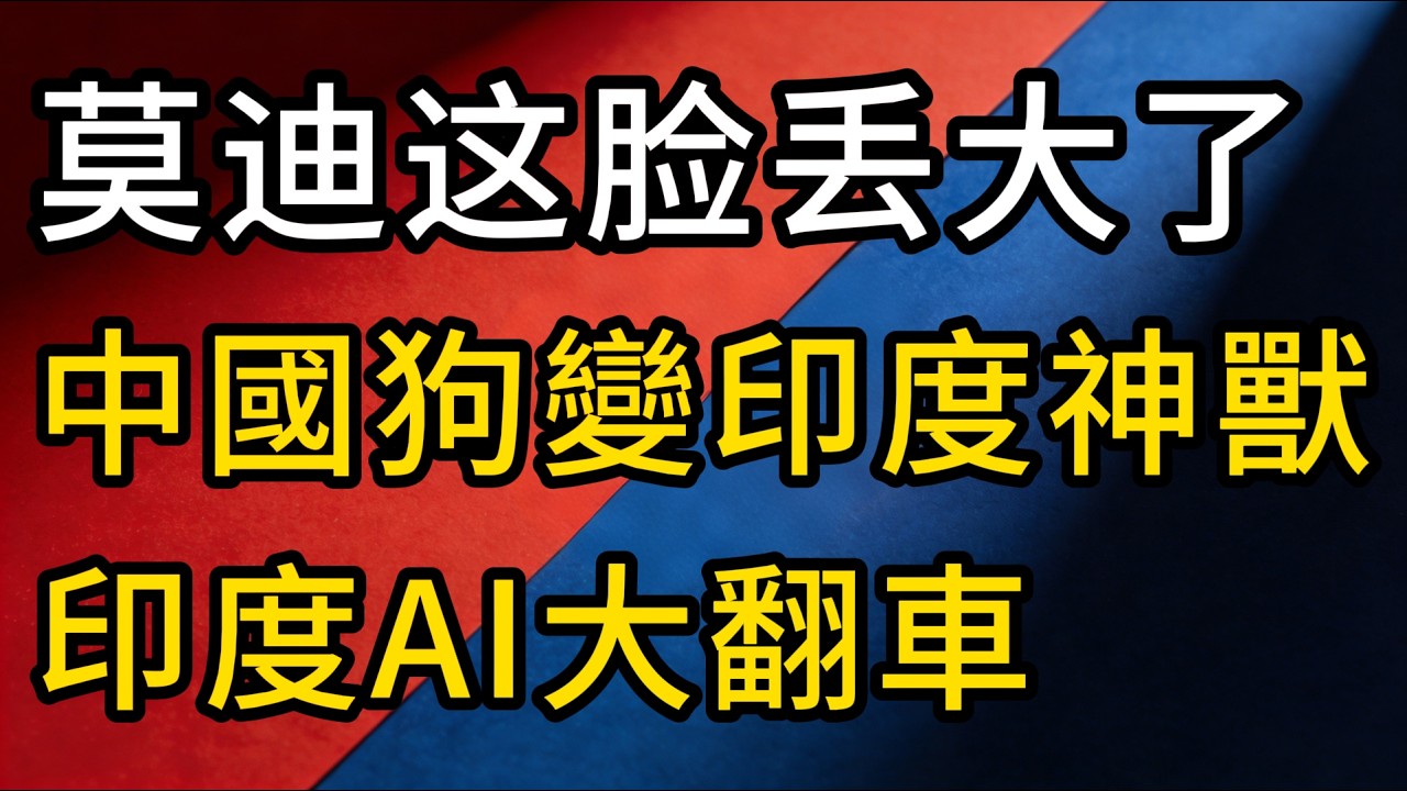 莫迪这脸丢大了！中國宇樹Go Two機器狗變印度神獸，印度AI大翻車！