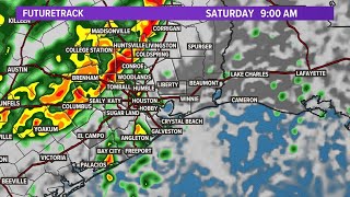 Watch Live: Meteorologist Kim Castro with latest on storms ahead of cold front