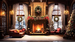 Lofi Christmas Playlist w/ Fireplace for the Cozy Holiday Season