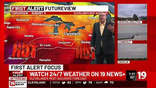 Friction between heat domes triggering storms in Northeast Ohio