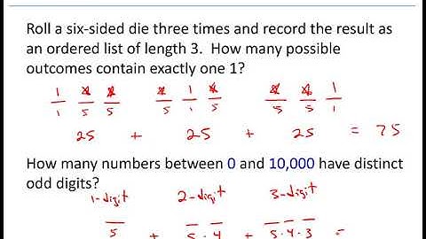 Math 225 - 5.2 Basic Rules for Counting