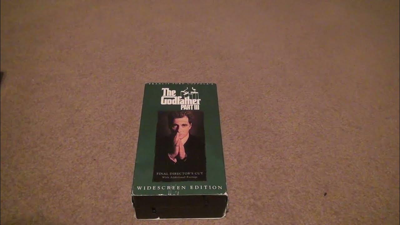 The Godfather Part 3 Widescreen Edition VHS Unboxing - YouTube
