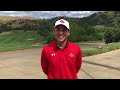 Quentyn Kowata on his Hole-in-1 at the 2022 CCAA Championships
