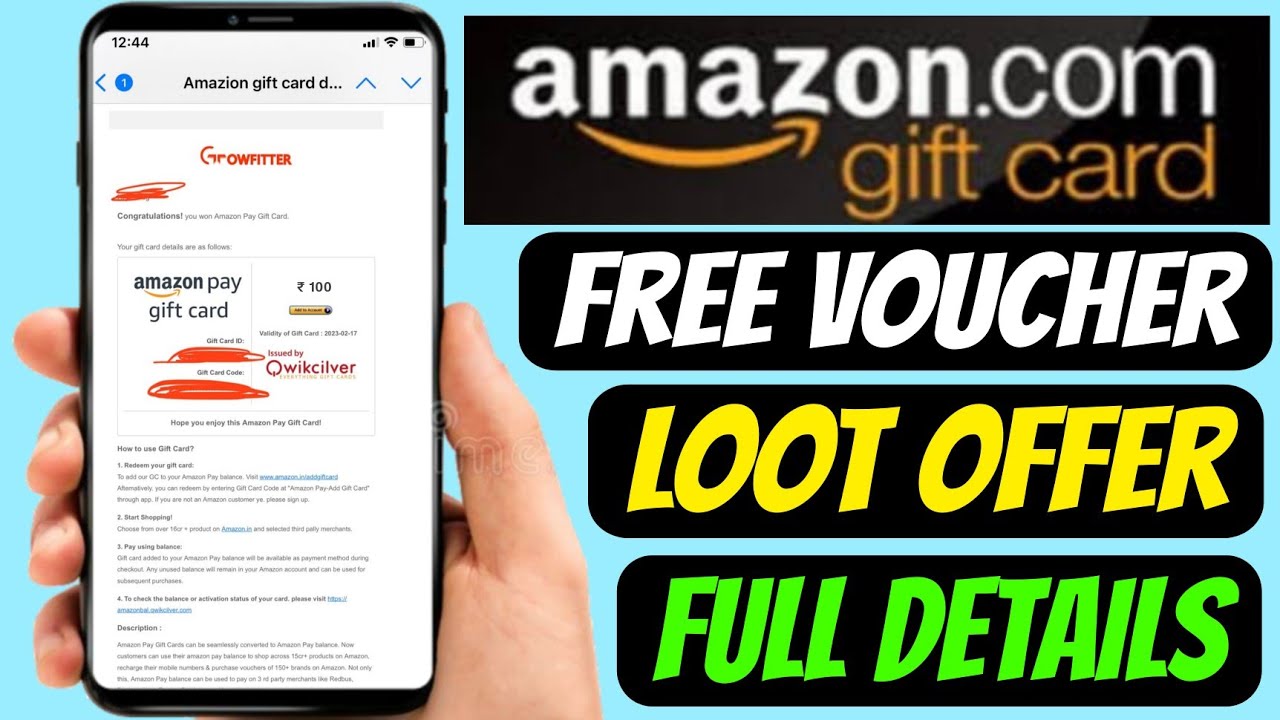 New Loot Offer Win 100₹ Amazon Gift Voucher for FREE How to Get