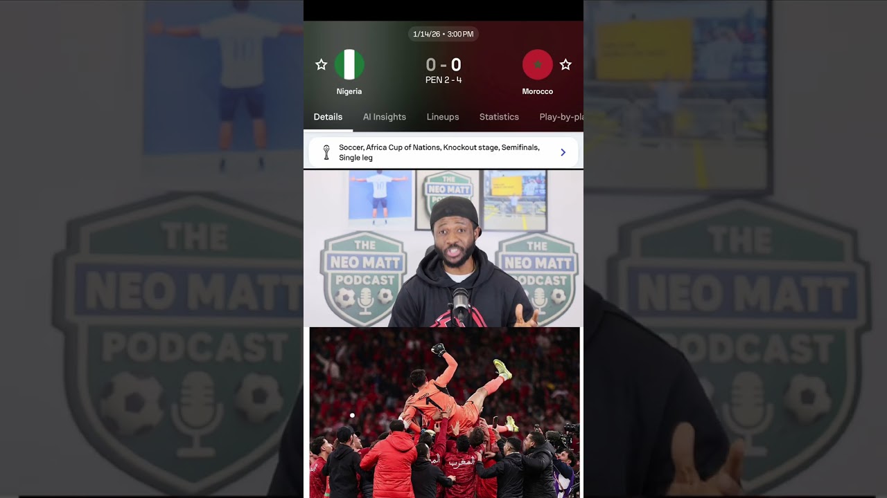 Morocco takes the win! 🇲🇦 Sending nothing but respect and consolation to Nigeria 🇳🇬 tonight.