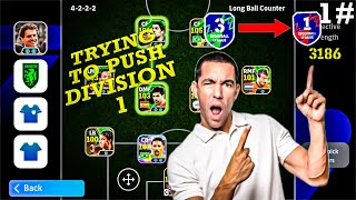 I challenged myself to push from division 3 to division 1🔥Efootball 2026