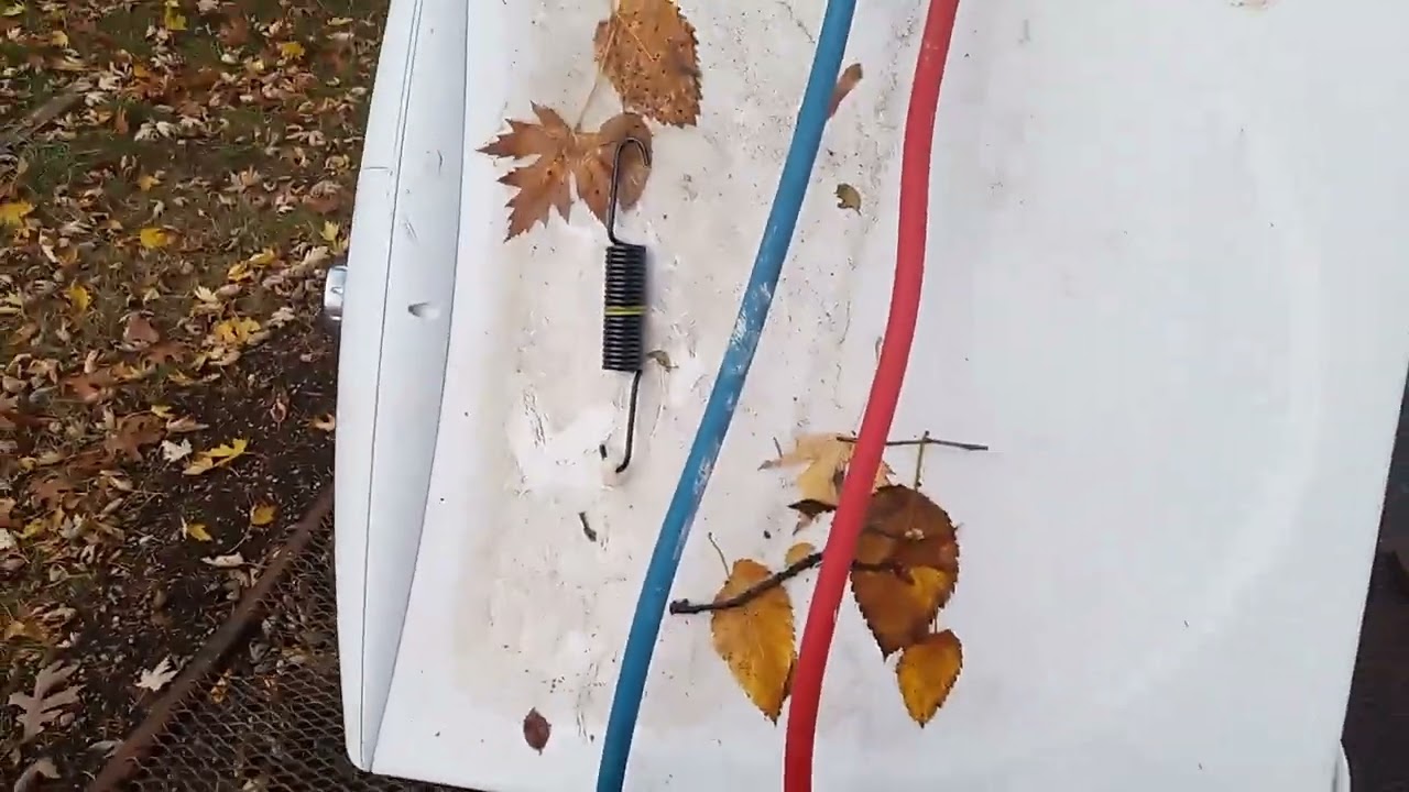 scrap metal removal of a washing machine and a dryer