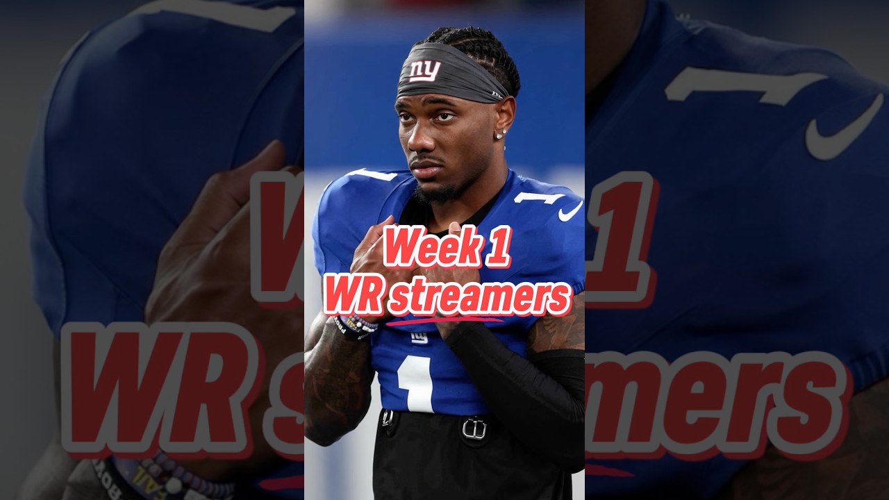 Malik Nabers Questionable? Week 1 WR Streamers 🚢🛶