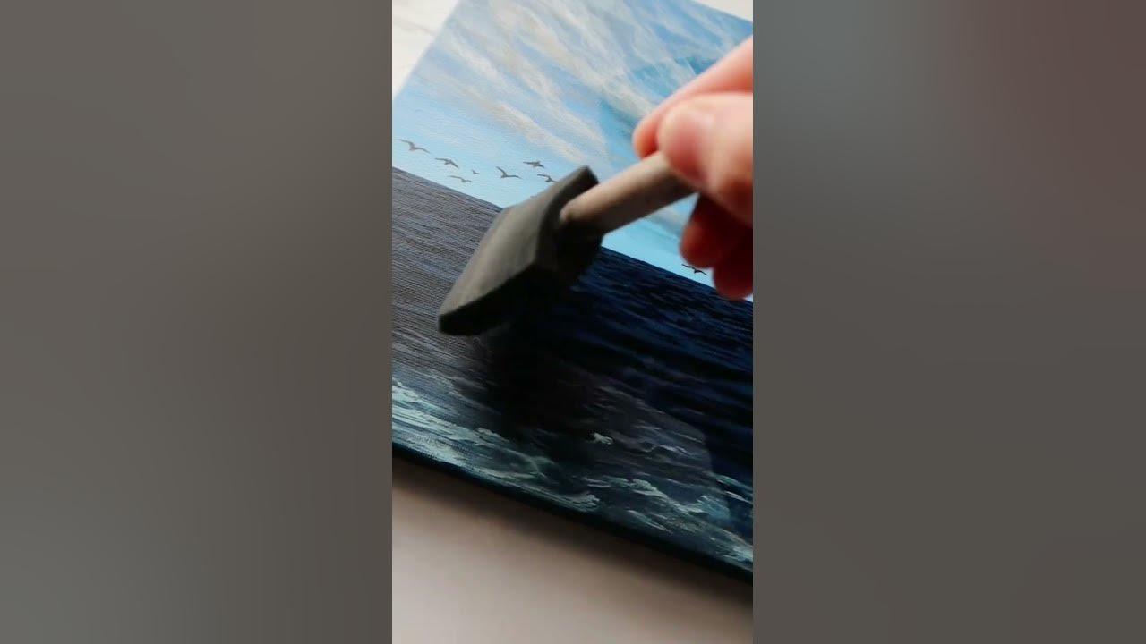 How To Varnish A Painting In 60 Seconds #Shorts 