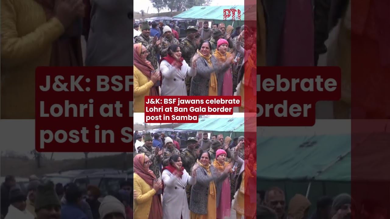 J&K: BSF jawans celebrate Lohri at Ban Gala border post in Samba