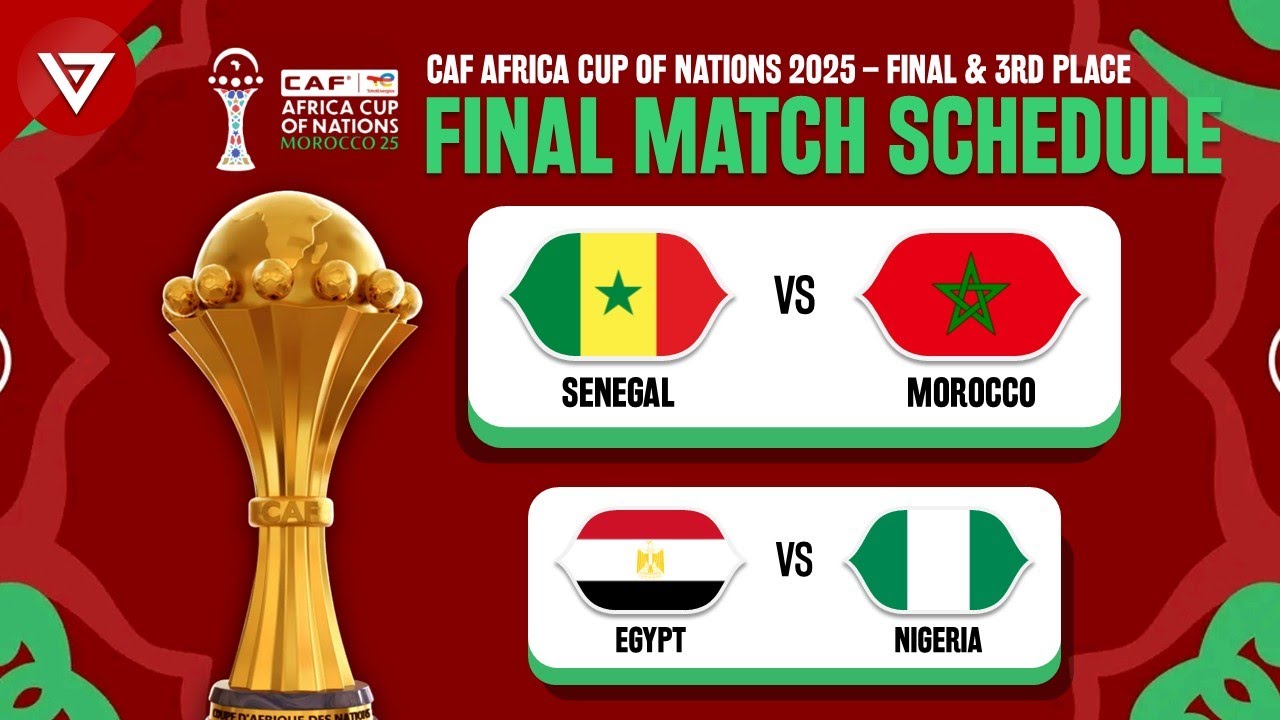 🔴FINAL CAF Africa Cup of Nations 2025: Match Schedule & Fixtures Today - 3rd Place