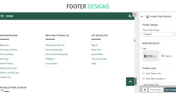 Yourstore Footer Designs
