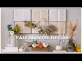 Fall decor 2021 DIY. DIY fall wreath. Decorate the mantel with me for fall | If Only April