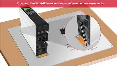 Inverter Danfoss, Lesson 07, VLT 5000 600 800 IP21 - installation and connection