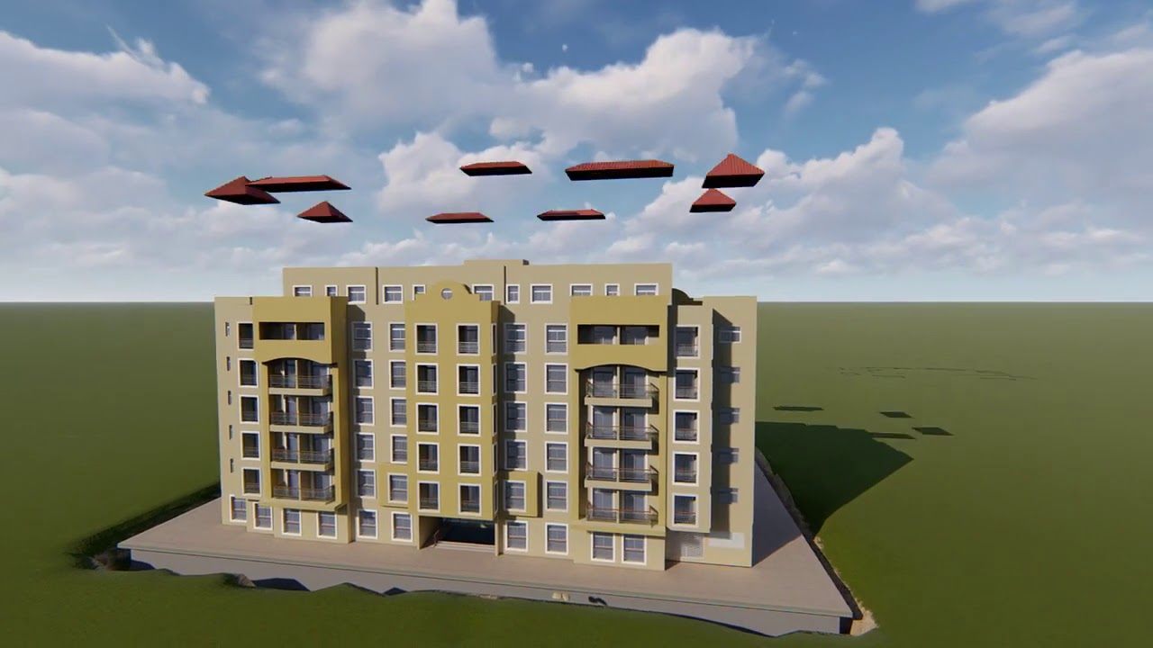 G+6 Residential Building - lumion animation - YouTube