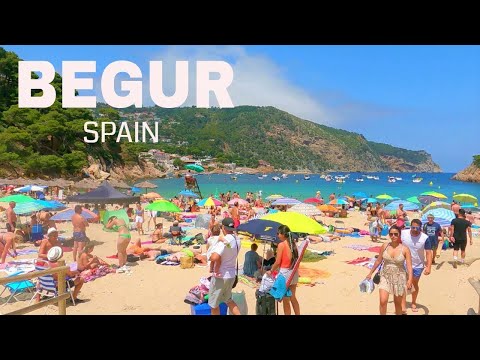 Begur Spain - Walk Summer 4k HDR Ultra
