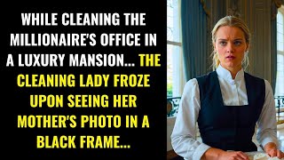 THE CLEANER FROZE WHEN SHE SAW HER MOTHER'S PHOTO IN THE MILLIONAIRE'S MANSION