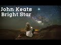 John keats  bright star love poems  poetry reading with text