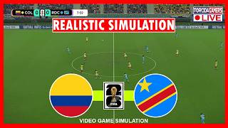 🔴Colombia vs DR Congo Live I Video Game Simulation I Full Match Live Stream I 23 June, 2026 screenshot 3
